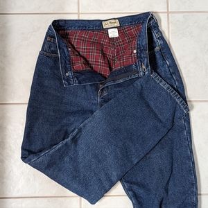 Flannel lined jeans